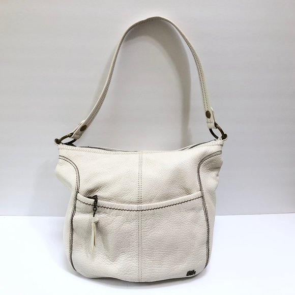 the sak white leather purse